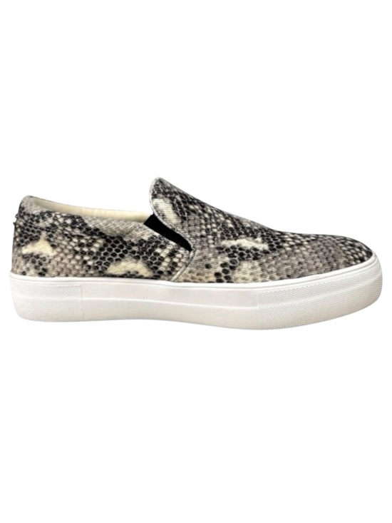Steve Madden Shoes - Steve Madden Gills Slip On Sneakers Gray Snake Print Size 8 Streetwear Casual